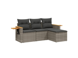 Garden Sofa Set, Garden Sofa Sets Vidaxl Cinzeto Rattan / Vime (n/a)