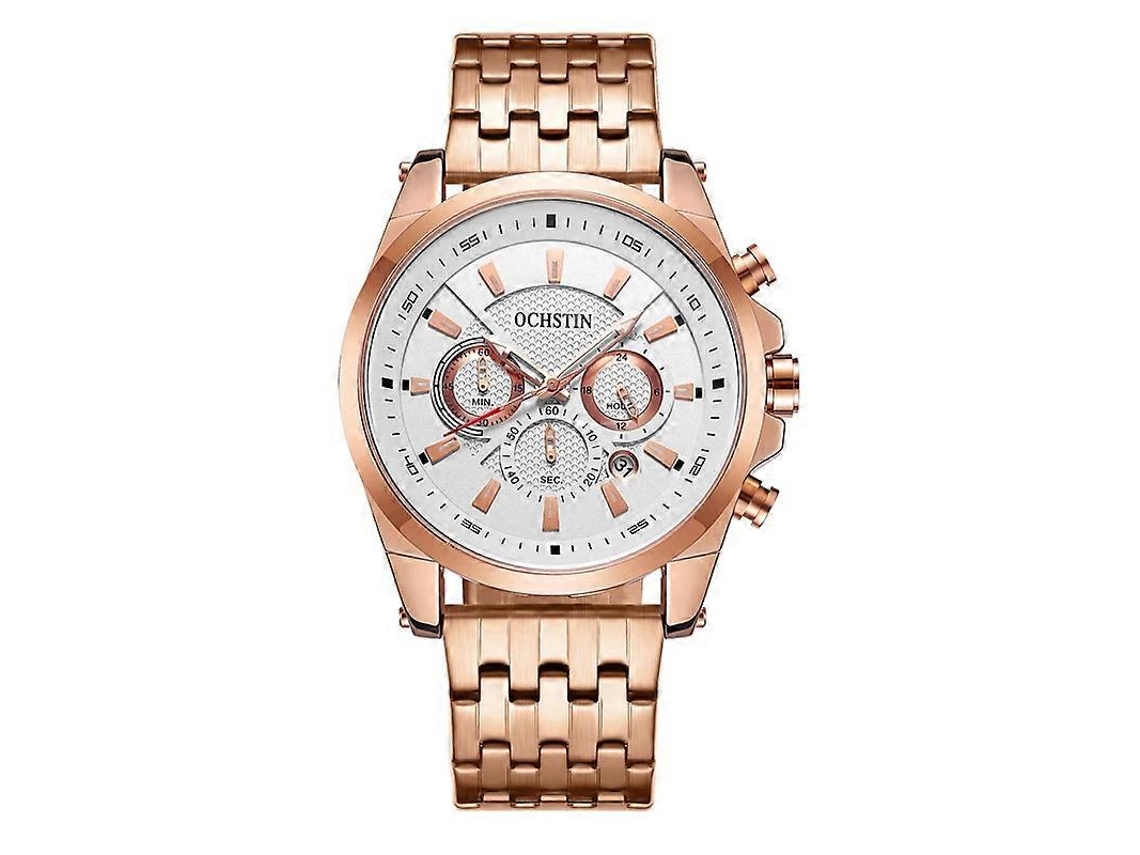 Relógio Masculino Multifuncional De Quartzo Ochstin 7256 Com Pulseira De Aço.