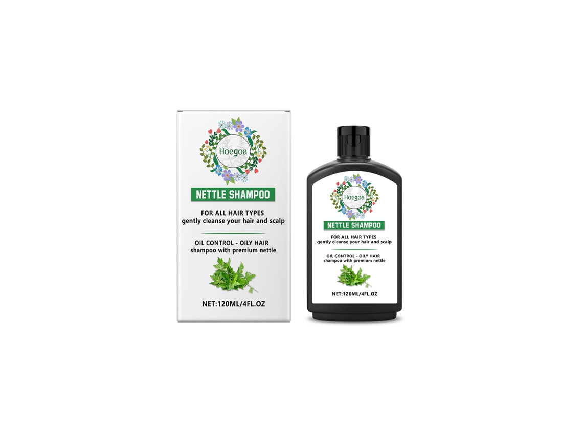 Shampoo de Ortiga LAXISCREED da Hoegoa para uma Limpeza Profunda e Nutrição Leve do Cabelo