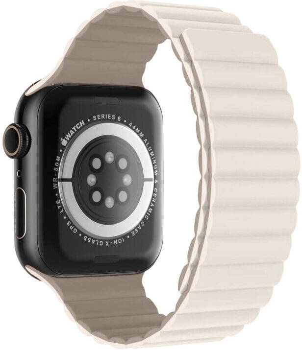 Bracelete Apple Watch 42/49 mm SWISSTEN Wave (Branco/Bege)