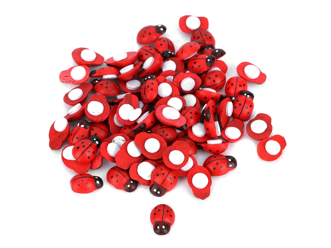 Adesivos de Insetos de Madeira para Artesanato 100pcs | S/MARCA