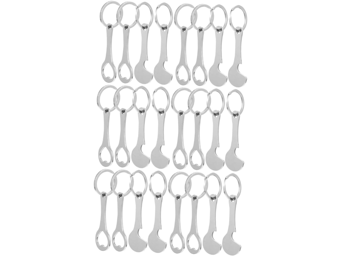 Conjunto De 3 Fichas De Aço Inoxidável Para Carrinho De Compras, Acessórios Práticos Para Chaveiro.