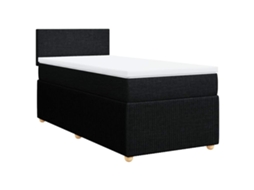Box Spring Bed, Box Spring Beds Vidaxl Preto Tecido (100 X 200 Cm)