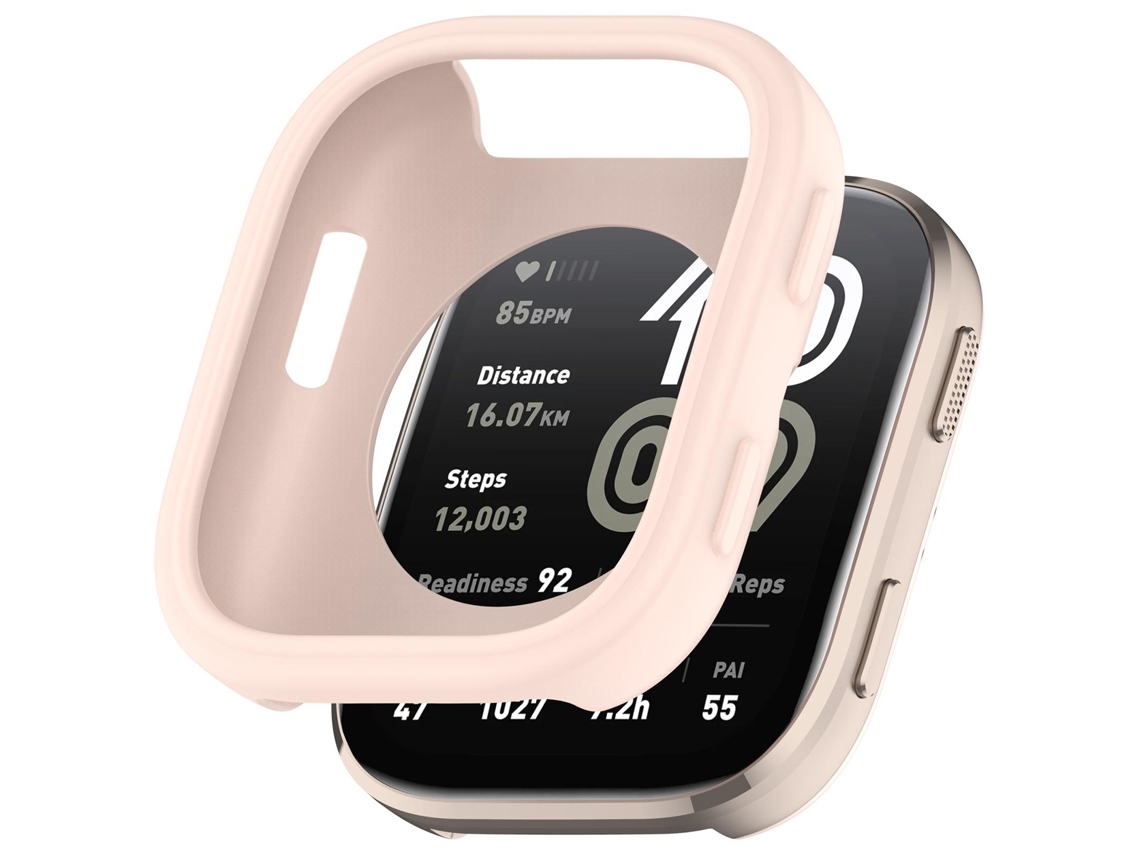 Capa para Amazfit Bip 6 Silicone de Cor Sólida, Rosa GERTIZ