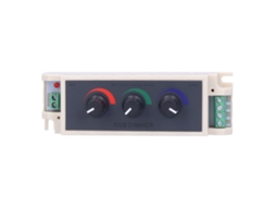Dimmer de botão rotativo RGB controlador LED ajuste de brilho 3 canais DC12 24V | S/MARCA