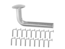 Conjunto De 80 Pinos De Travamento Galvanizados Com Formato Especial Para Prateleiras Industriais.