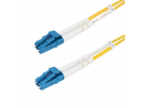 Cabo de fibra ótica duplex Lc para Lc Upc Os2 Singlemode 25M 9/125?m 100G Resistente à curvatura Baixa perda de inserção Cabo Lszh STARTECHCOM