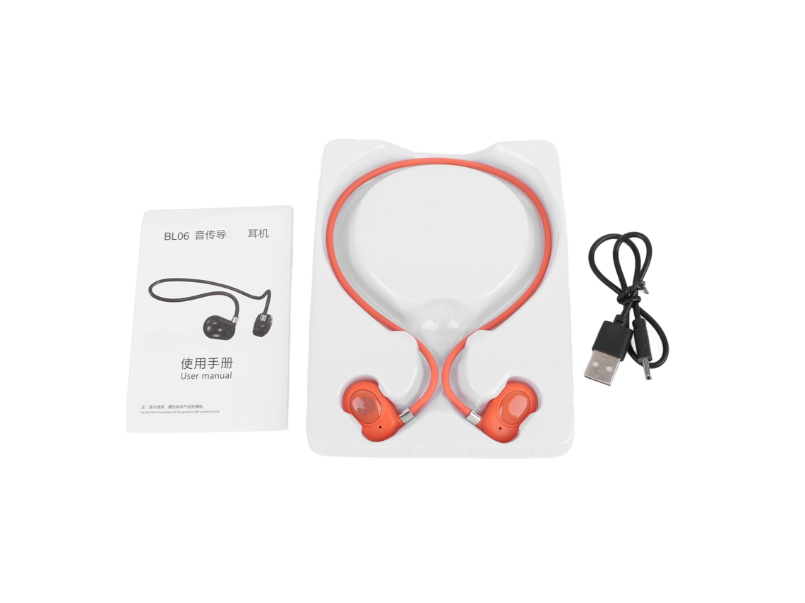 Fone Bluetooth LAXISCREED Sem Fio Esportivo Laranja