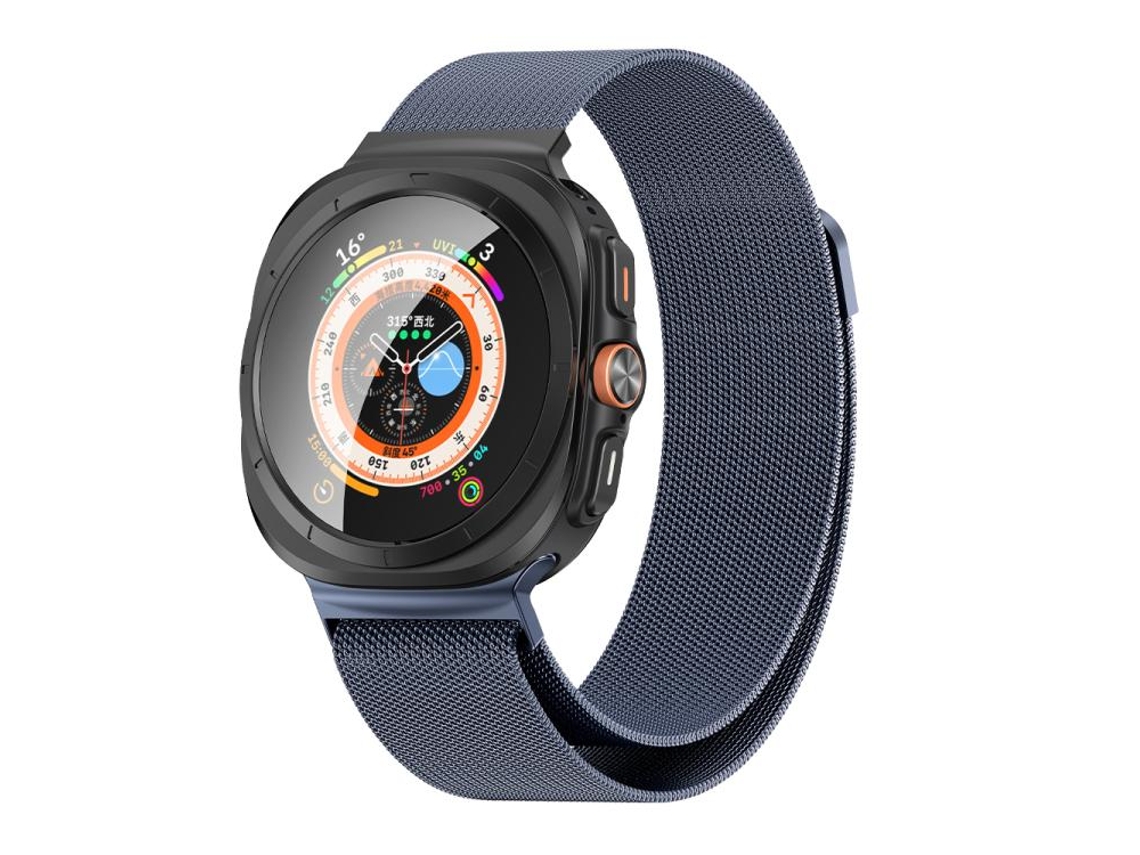 Bracelete Milanês para Samsung Galaxy Watch Ultra Cinza Espacial XIAOMOYU (47mm)