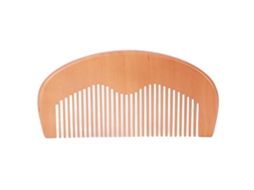Peine De Madera Natural Portátil Para Desenredar Cabello Y Barba