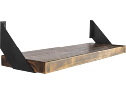 Suporte Invisível Para Prateleira Flutuante, 2 Unidades, 6 Polegadas, Preto