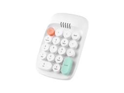 Teclado Numérico Sem Fio, Teclado De Máquina De Escrever Retrô, Teclados Numéricos, Teclado Numérico De 18 Teclas, 2,4 Ghz, Bluetooth Mini Everley891