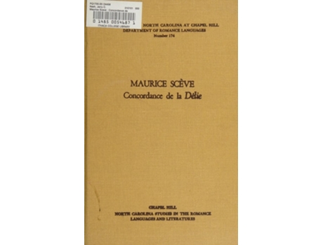 Livro Maurice Sceve de Jerry C Nash (Francês)