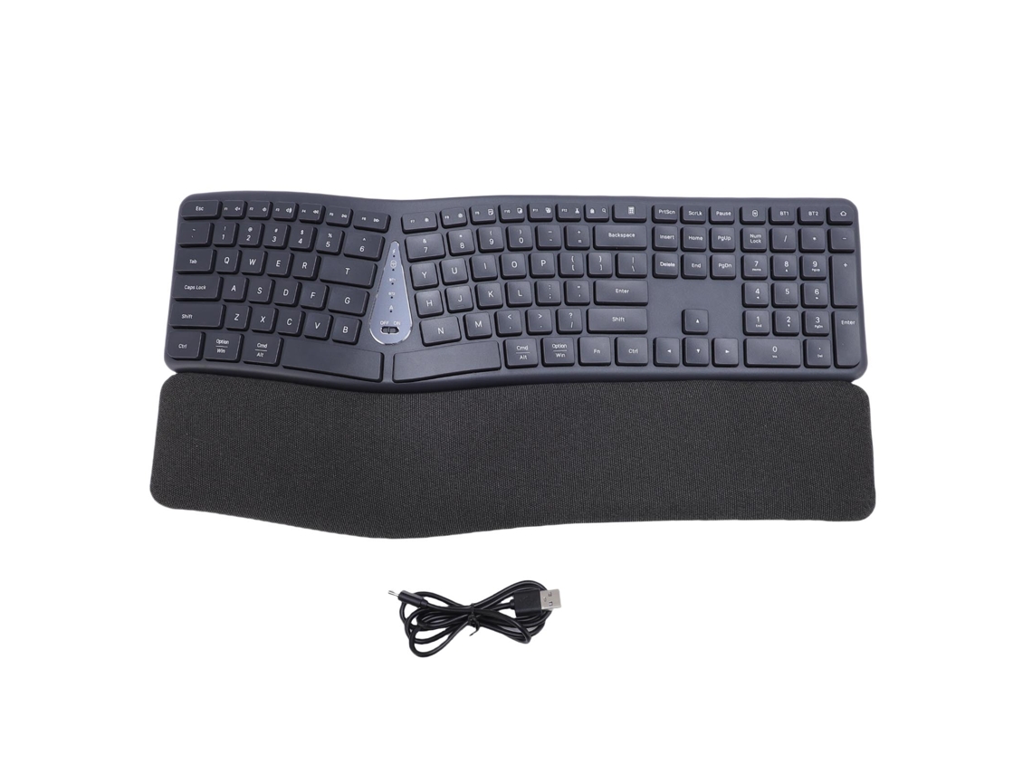 Capa de Couro Bluetooth LAXISCREED (Compatível com Mac, Plegável)