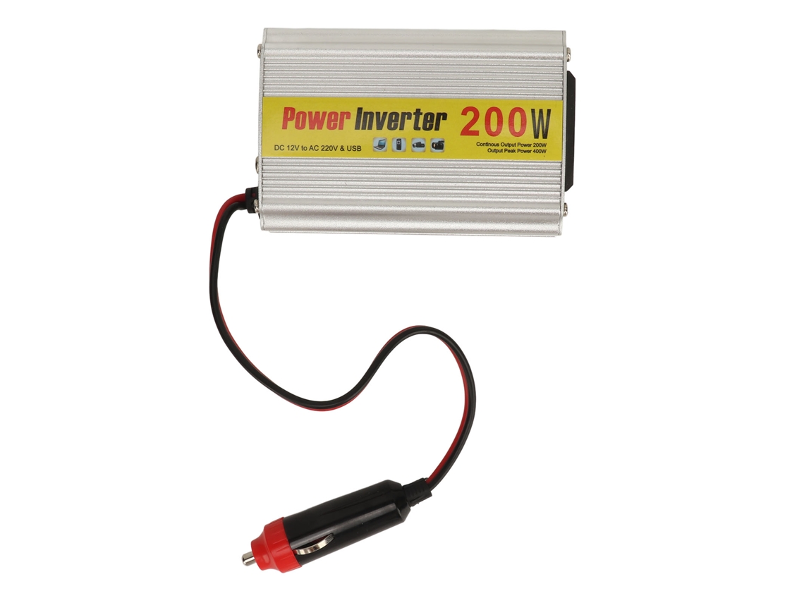 Aetheria conversor de Energia para Carro 200w Dc 12v para Ac 220v com Porta Usb para Celular e Tablet