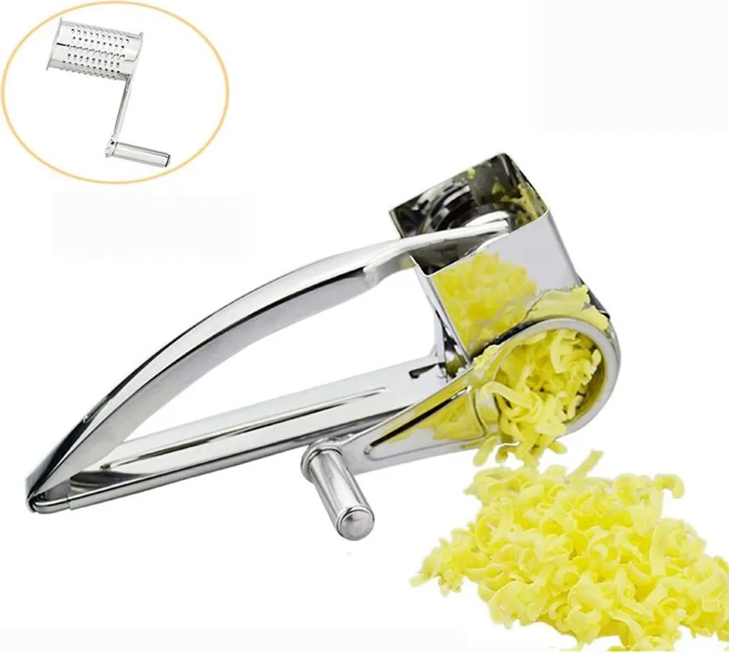 Ralador de parmesão com manivela em aço inox AQUAFORGE