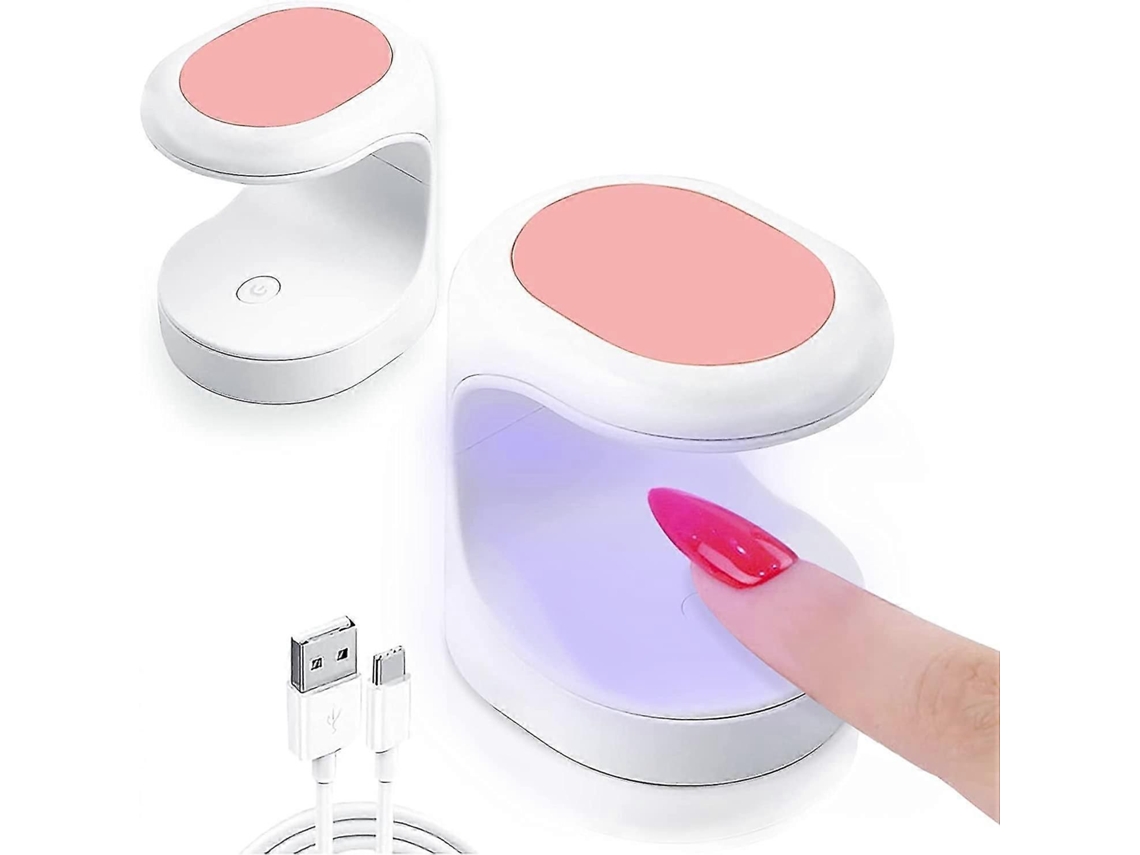 2 X Uv Gel Nail Lamp For Polish, Mini Led Dryer With Portable Usb Charging Function, 60s Timing N Ail Polish Dryer, 16w Le GOKOCO