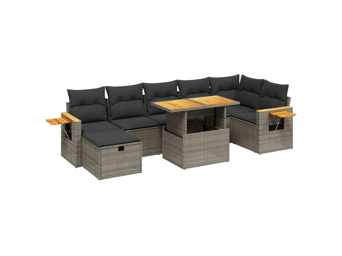 Garden Sofa Set, Garden Sofa Sets Vidaxl Cinzeto Rattan / Vime (n/a)