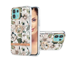 Capa De Celular Motorola Moto Edge 20 Lite Ring Imd Flowers Tpu