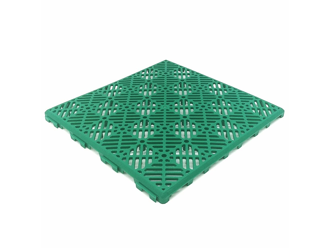 Pack 36 Estrados Auto-ventilados 30x30x1,5cm (+3m² - Verde) - Piscinas, Esplanadas, Pavimentos Flutuantes, Relva Artificial, Canis, Depósitos...