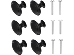Conjunto Com 30 Puxadores Redondos Para Móveis Com Parafusos.