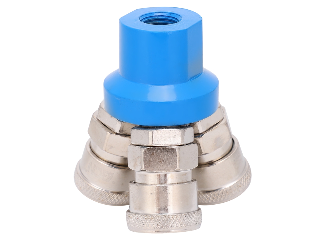 Conector Rápido De Ar 3 Vias Tee Pneumático