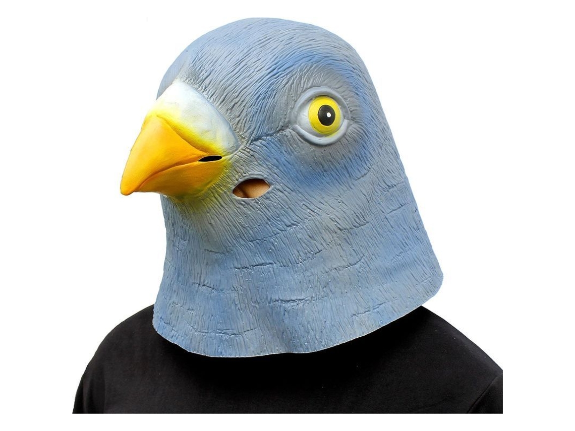 Máscara de Pombo em Látex Realista para Halloween Festa Carnaval Cosplay