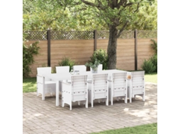 Vidaxl Conjunto De Jantar Para Jardim 9 Unid. Cinzento-claro