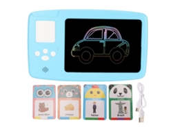 Tablet Lcd De 8.5 Polegadas Para Desenho Colorido Com Alto-falante Para Crianças Até 3 Anos Azul