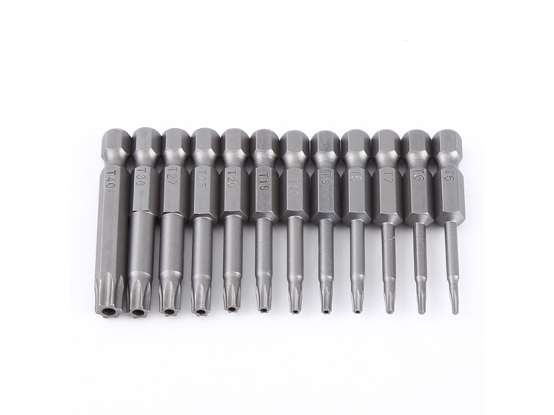 Laxiscreed Kit De Bits Em Aço S2 Com Pontas Magnéticas Estrela Para Parafusadeira