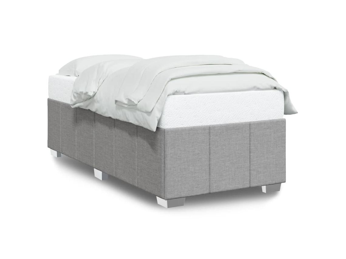 Bed Frame, Bed Frames Vidaxl Cinzeto Tecido (90 X 190 Cm)
