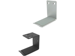 Suporte Para Fone De Ouvido Em Liga Metálica Preta, 2 Unidades, Instalação Sem Furos, Almofada De Silicone Para