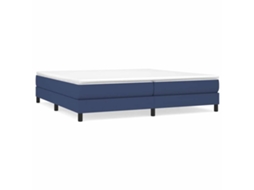Box Spring Bed Frame, Box Spring Bed Frames Vidaxl Azul Tecido (200 X 200 Cm)