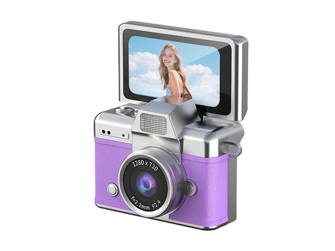 Mini Câmera Digital De 2026 Com Tela Lcd Articulada De 1,47 Polegadas, Mini Câmera Retrô Para Chaveiro Com Cartão De 64 Gb - Ideal Para Viagens,