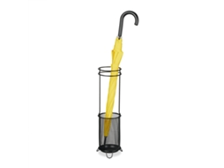Suporte Para Guarda-chuvas Relaxdays, Hxd: 52,5 X 16 Cm, Metal, Redondo, Design Moderno, Preto