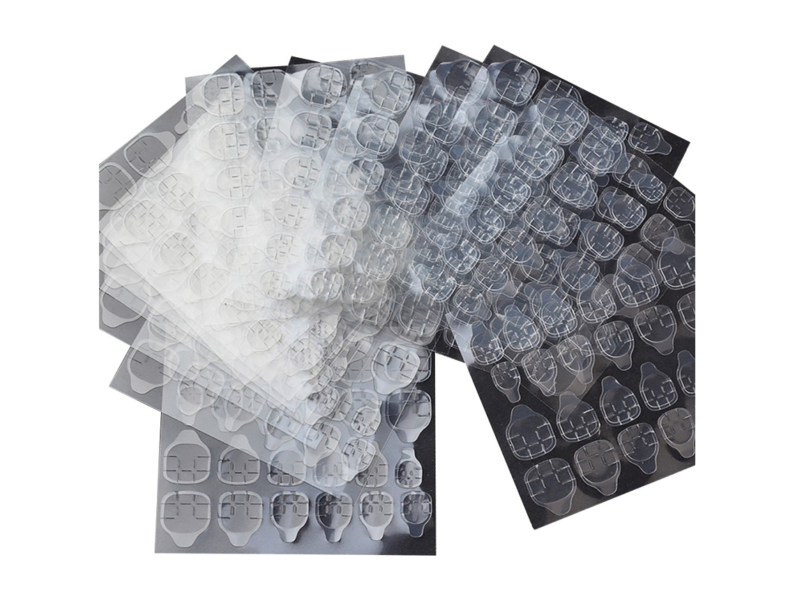 10pcs/set Fita Adesiva Dupla Face Para Unhas Falsas Dicas De Arte Em Unhas Adesivos