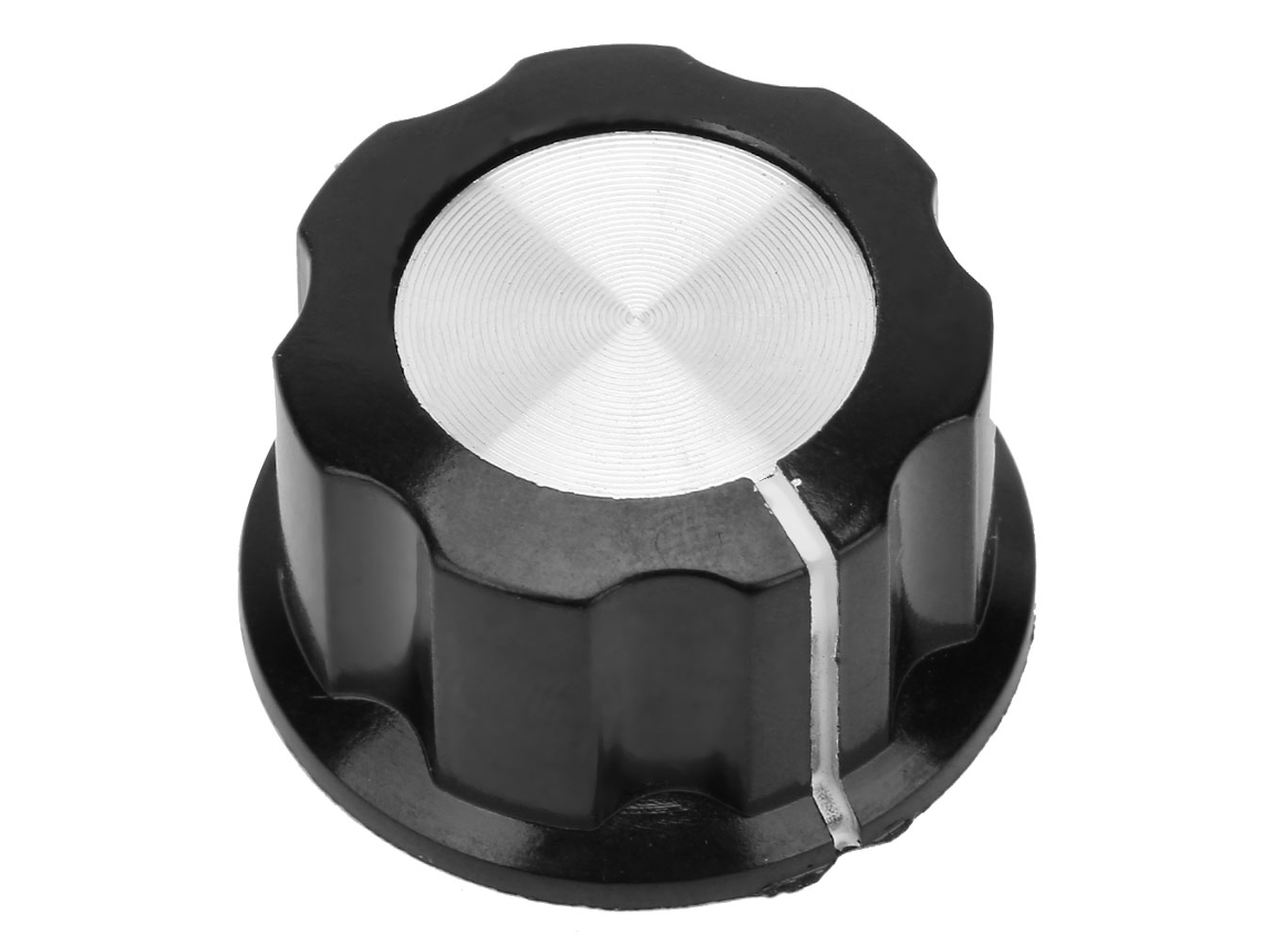 Laxiscreed Knob De Potenciômetro Com Design Estriado Para Controle De Volume De Áudio