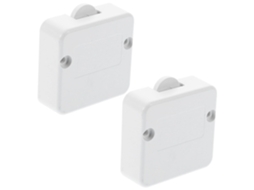 Conjunto De 2 Interruptores Luz Brancos Para Portas, 2a 250v, Para Armários E Guarda Roupas, Com Controle Automático Por