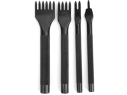 Kit 4 Pontas Escova Ferro Galvanizado Preto Diy