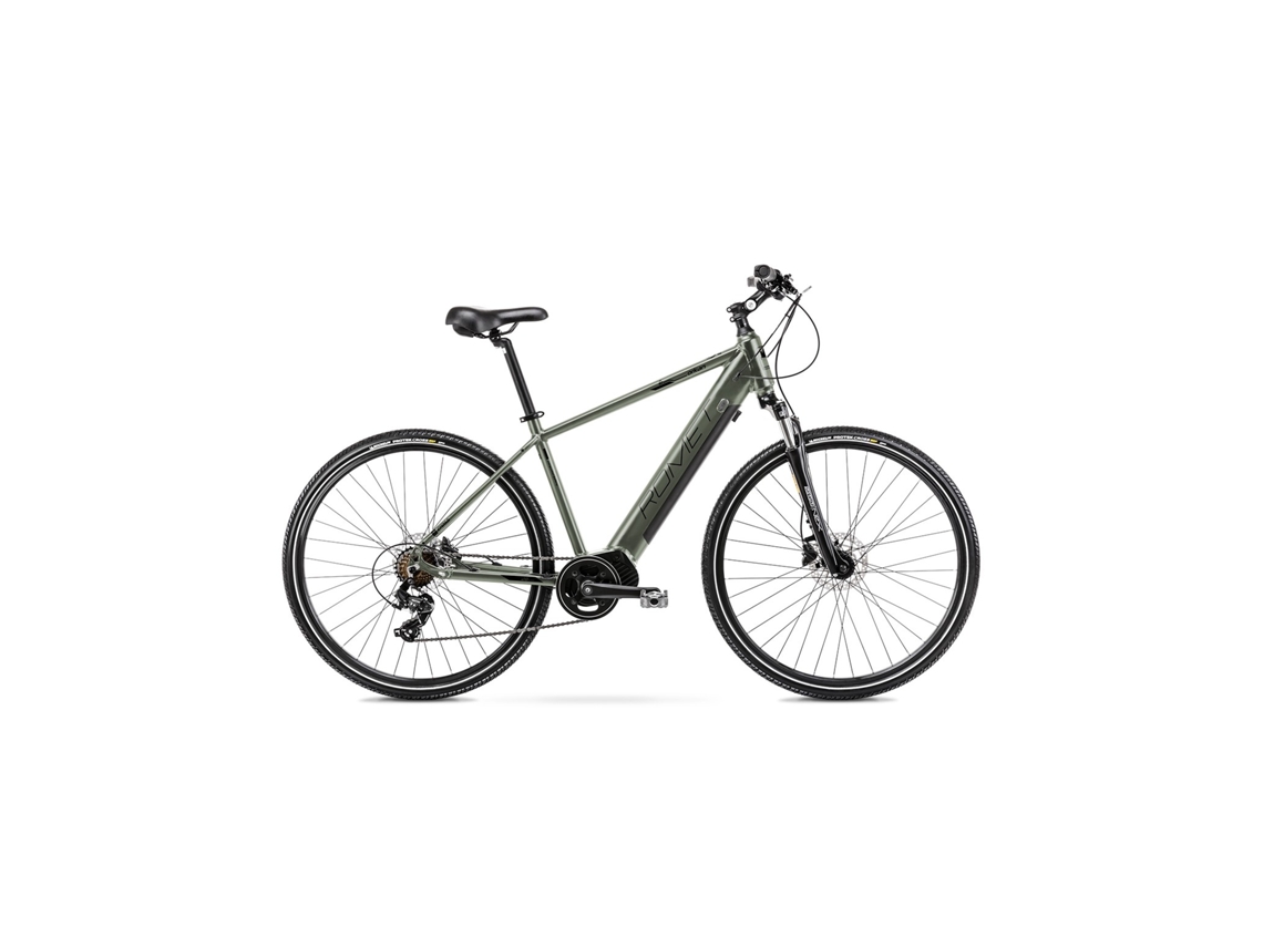 Bicicleta Híbridas Eléctrica ROMET 28 E-Orkan 1 Homem Verde L