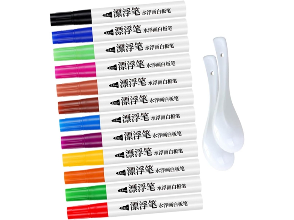 Marcadores De Tinta Flutuantes Para Meninos E Meninas, 8 Marcadores