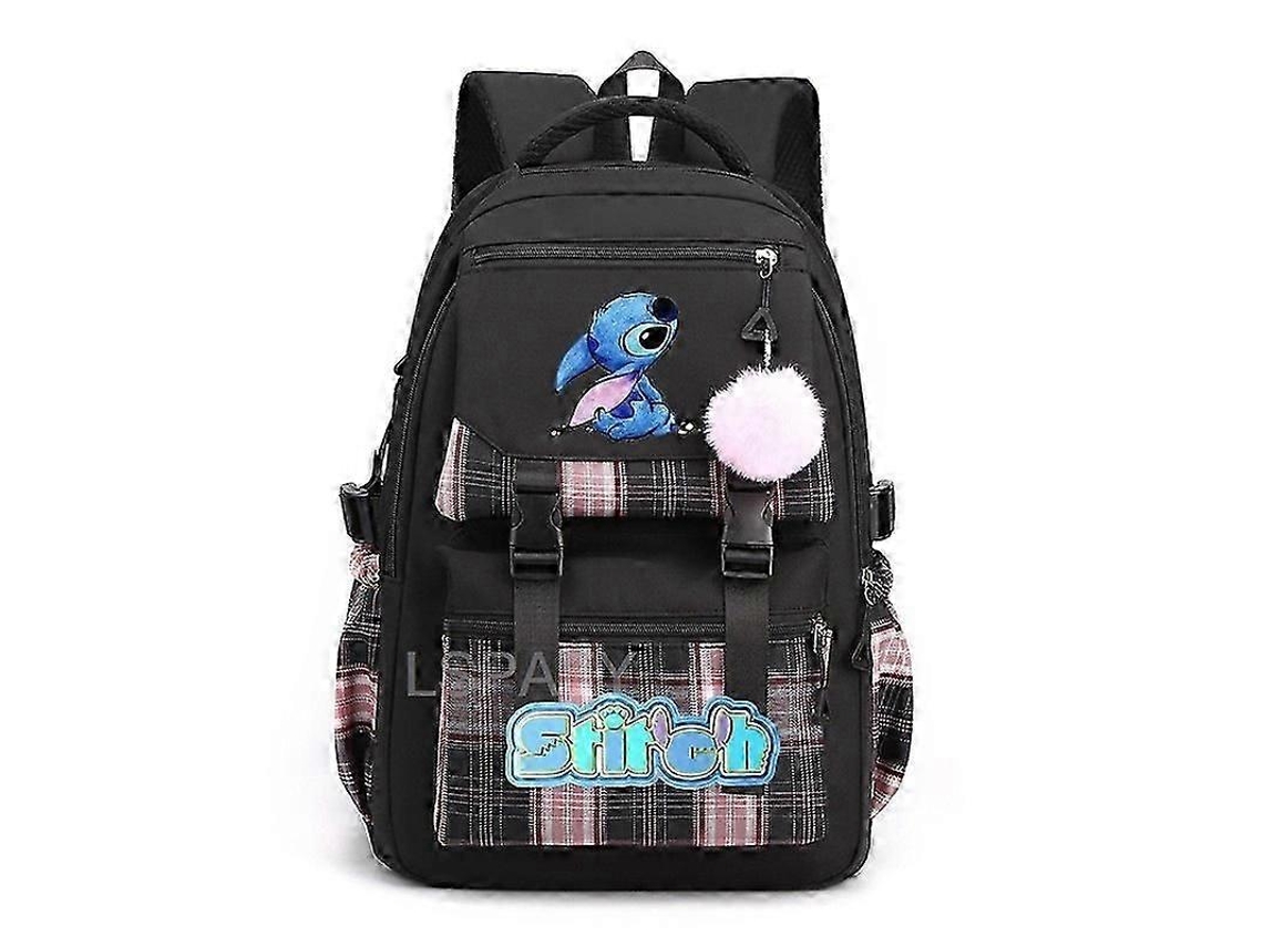 Nova Mochila Escolar Lilo E Stitch Stitch, Mochila De Estudante Jm Olysi Shop (10)