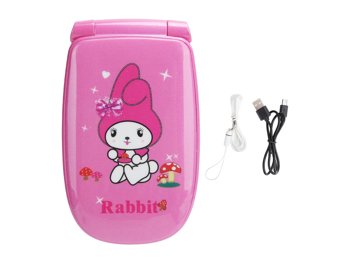 Telefone Celular Flip Mini De 1.44 Polegadas 32mb+32mb Duas Chips Bateria 1850mah Plug Us Rosa