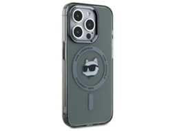 Capa para iPhone 15 Pro Max KARL LAGERFELD Pele Sintética Rígida Preto