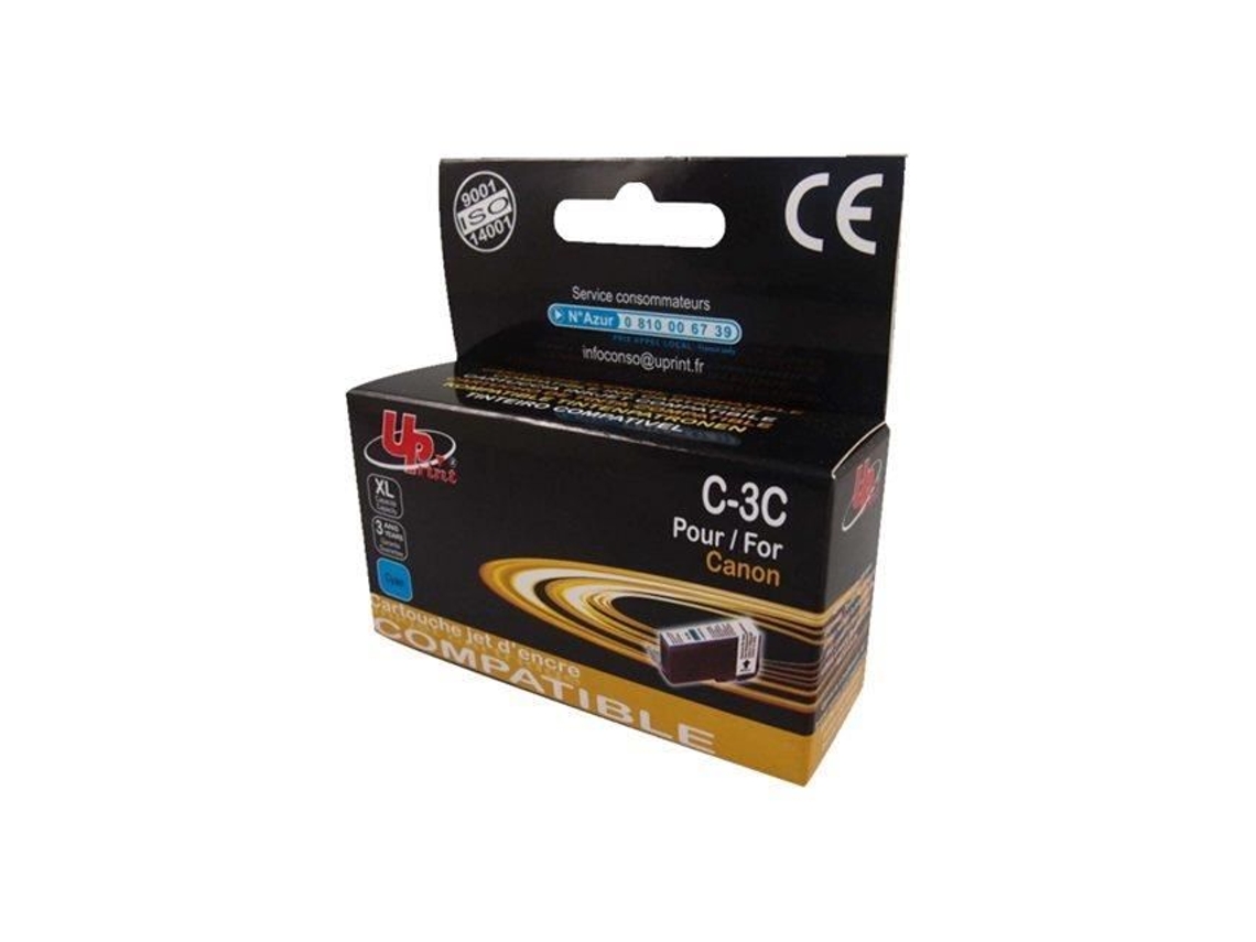 Cartucho de tinta ciano compatível com UPRINTJET C 3c para Canon Bjc 8200 tamanho Xl 15 ml