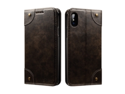 Capa de Celular Flip LAXISCREED para Iphone 7/8 Preto Multifuncional