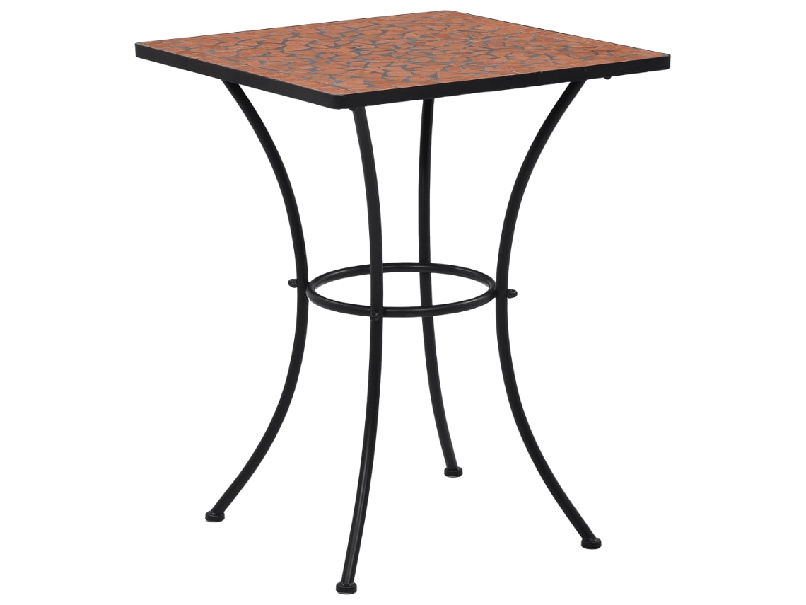 Mesa de jardim VIDAXL Marrom Cerâmica (60x60x76 cm)