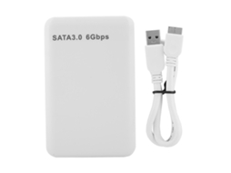 Enclosure De Disco Rígido Móvel 2.5 Polegadas Usb3.0 Sata3.0 6gbps Suporta 6tb Uasp Branco