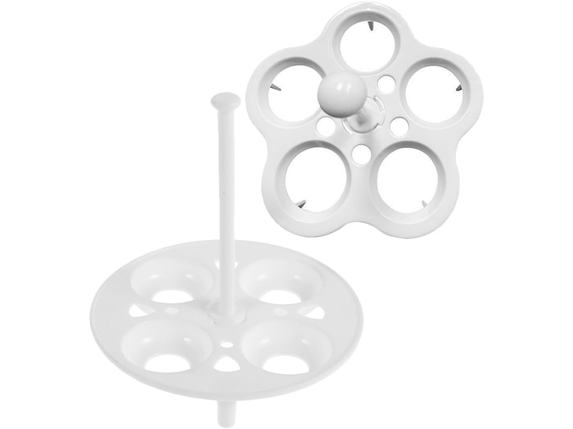 Cremalheira Plástica Resistente Ao Calor Do Vapor Ovo De 4 Pces Para O Potenciômetro-suporte Universal Navio Com E 5 Inserções Entalhe