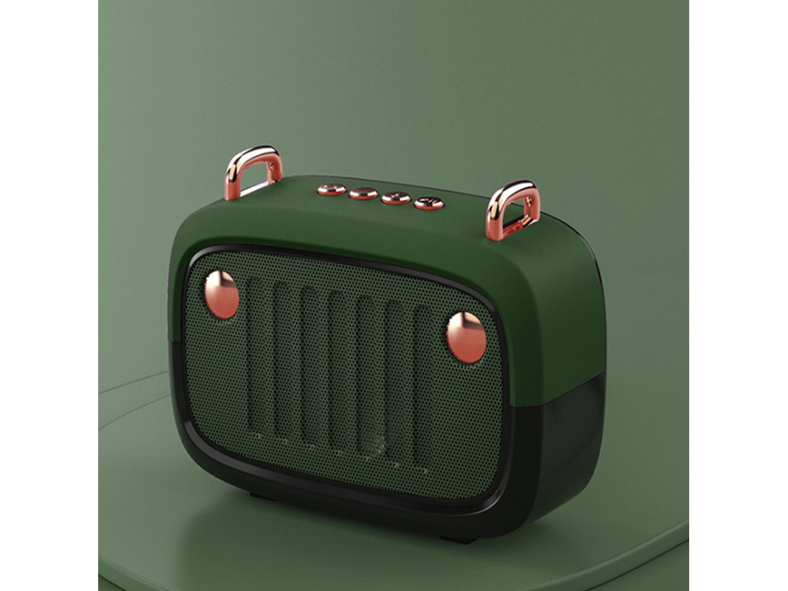 (verde) Novo Alto-falante Bluetooth Portátil Criativo Bs32d Com Desenho Animado